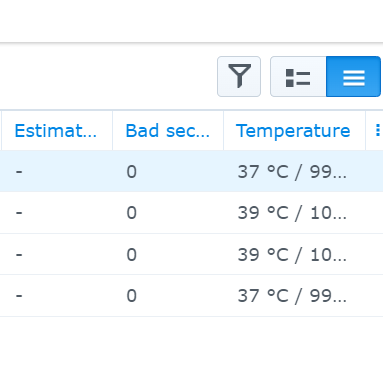 futurewas8bit's tweet photo. The best thing about out of support @Synology NAS hardware is it's easy to see your #BADSECTOR count. 

I've got other synologys knocking about with growing bad sector counts. Apparently the firmware has been 'improved' by making you do One Million clicks if you want to see them. https://t.co/v3wiHefp4m