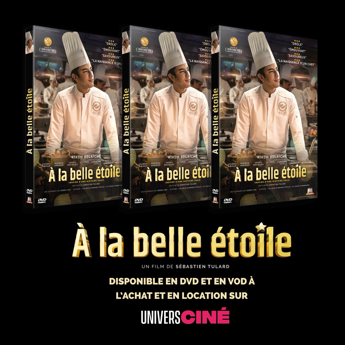 DACP (@dacp_) on Twitter photo Nous sommes ravis de vous annoncer que notre film "À La Belle Étoile" est maintenant disponible en DVD ! 🥳🎉
Vivez l'ascension de Just Riadh dans #ÀLaBelleÉtoile, déjà disponible en VOD à l'achat et en location sur <a href="/universcine/">UniversCiné</a> ! Nous sommes ravis de vous annoncer que notre film "À La Belle Étoile" est maintenant disponible en DVD ! 🥳🎉
Vivez l'ascension de Just Riadh dans #ÀLaBelleÉtoile, déjà disponible en VOD à l'achat et en location sur <a href="/universcine/">UniversCiné</a> !