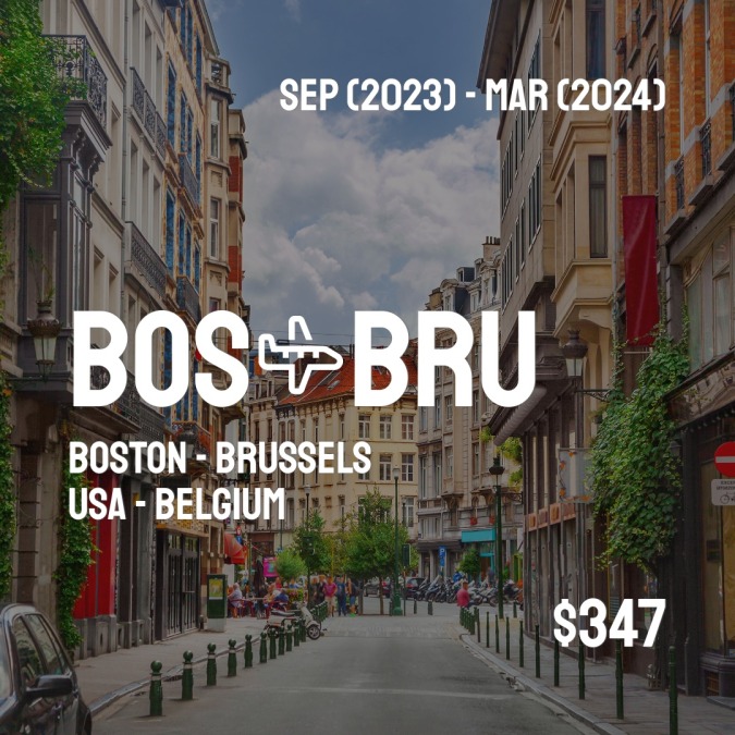 BOSCheapDeals's tweet photo. ✈️ Boston (BOS) to Brussels (BRU) for only $347 (USD) roundtrip 💸
76 live dates on Adventure Machine. - get the app on iOS or Android #boston  #bostonterrier  #bostonceltics  #bostonfoodies  #bostonterriers  #bostonblogger https://t.co/6Dx4yYbjTq