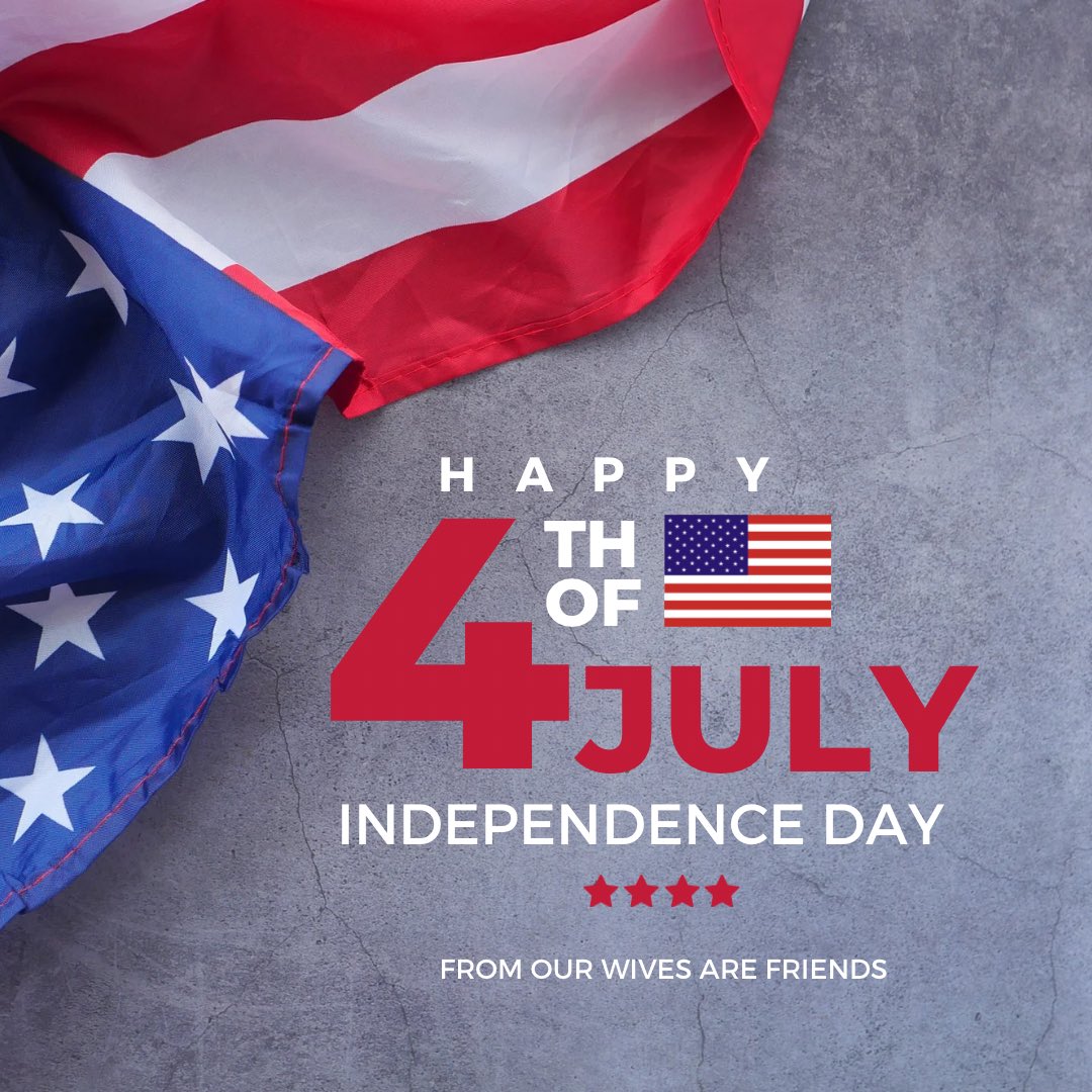 our_wives's tweet photo. Have a happy and safe 4th of July! 

Don’t forget to remember the real reason we celebrate this Independence Day!

#4thofJuly  #IndependenceDay https://t.co/9qHXEunIKO