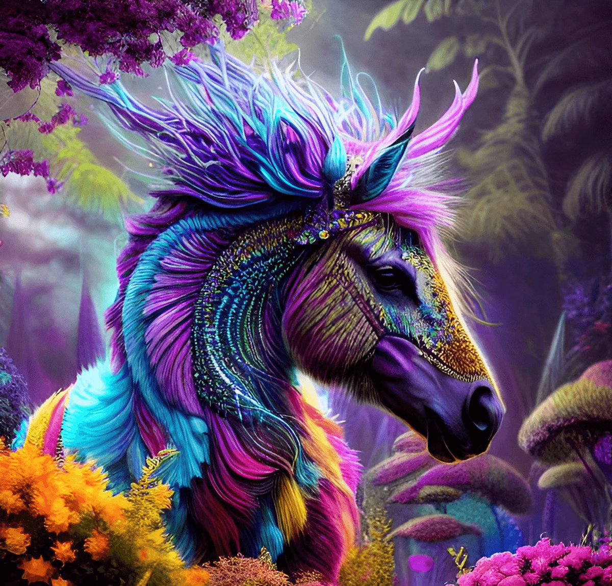 🐴Dream and Enjoy #31 🌈Brand-new @opensea 💜Immerse yourself into a fantastic world and enjoy the unbelievable far away from reality 💙Bargain price 0.001 $ETH Polygon 🔽Link in comments #NFTs #Openseanfts #PolygonNFTs