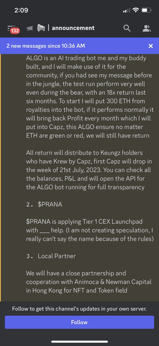 kevincrypt69420's tweet image. If @keung had a 18x return on his NEW #aitradingbot in 6 months 

Let’s do the math 🧮 

Next run 300 #Ethererum X 18 =

5,400 #eth in returns #ROI  
(5100) eth profit returned to holders 

$9,690,000 profit in 6 months 
$1,615,000 each month 
#utility  #NFTCommunity #NFTs