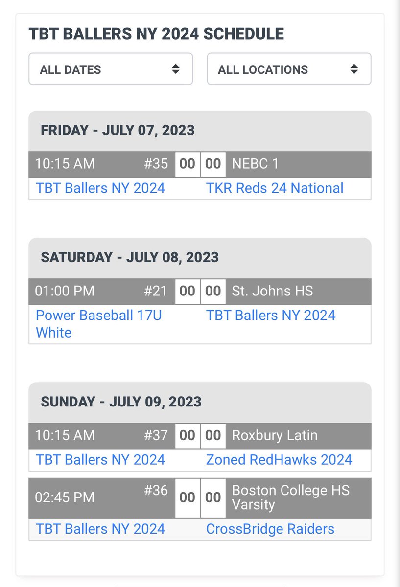 I will be attending the Boston Open this weekend with the TBT Ballers NY 2024. Here is my schedule: