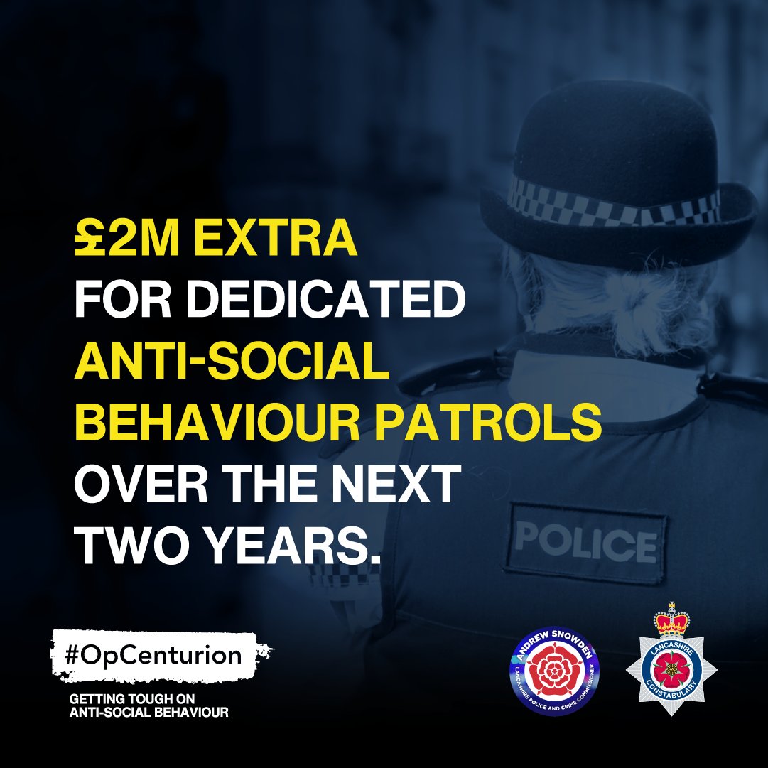 fyldecouncil's tweet photo. We're working with @LancsPolice and @LancsPCC to support #OpCenturion and get tough on anti-social behaviour. To report ASB in your area visit https://t.co/l9QbnLWGWQ
#LancsTacklingASB https://t.co/K3GjL9NcfD