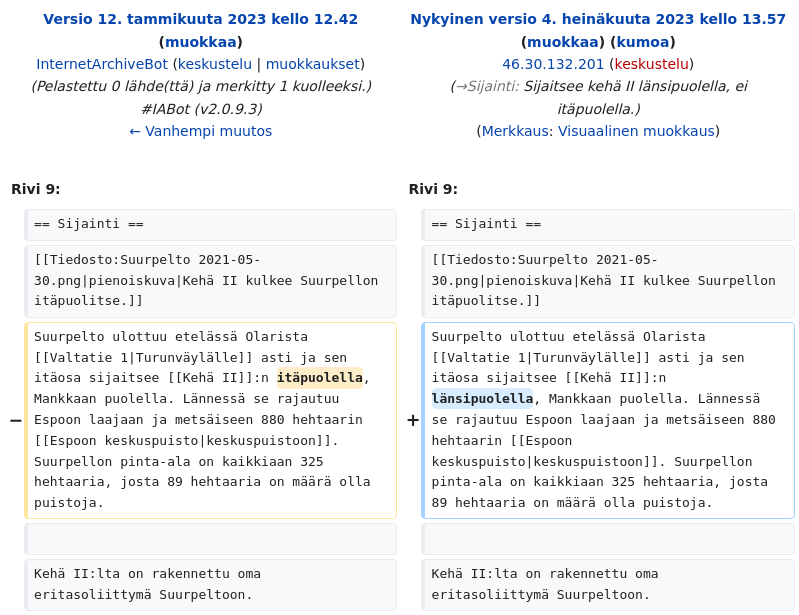 FinlandEdits's tweet photo. Tike muokkasi Wikipedia-artikkelia Suurpelto https://t.co/KU5XAr5IQ3 https://t.co/2s8aQPJoUZ