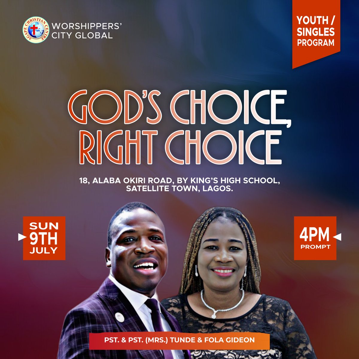 tundegideon2's tweet photo. This Sunday @5pm https://t.co/nQiC3S3MRI