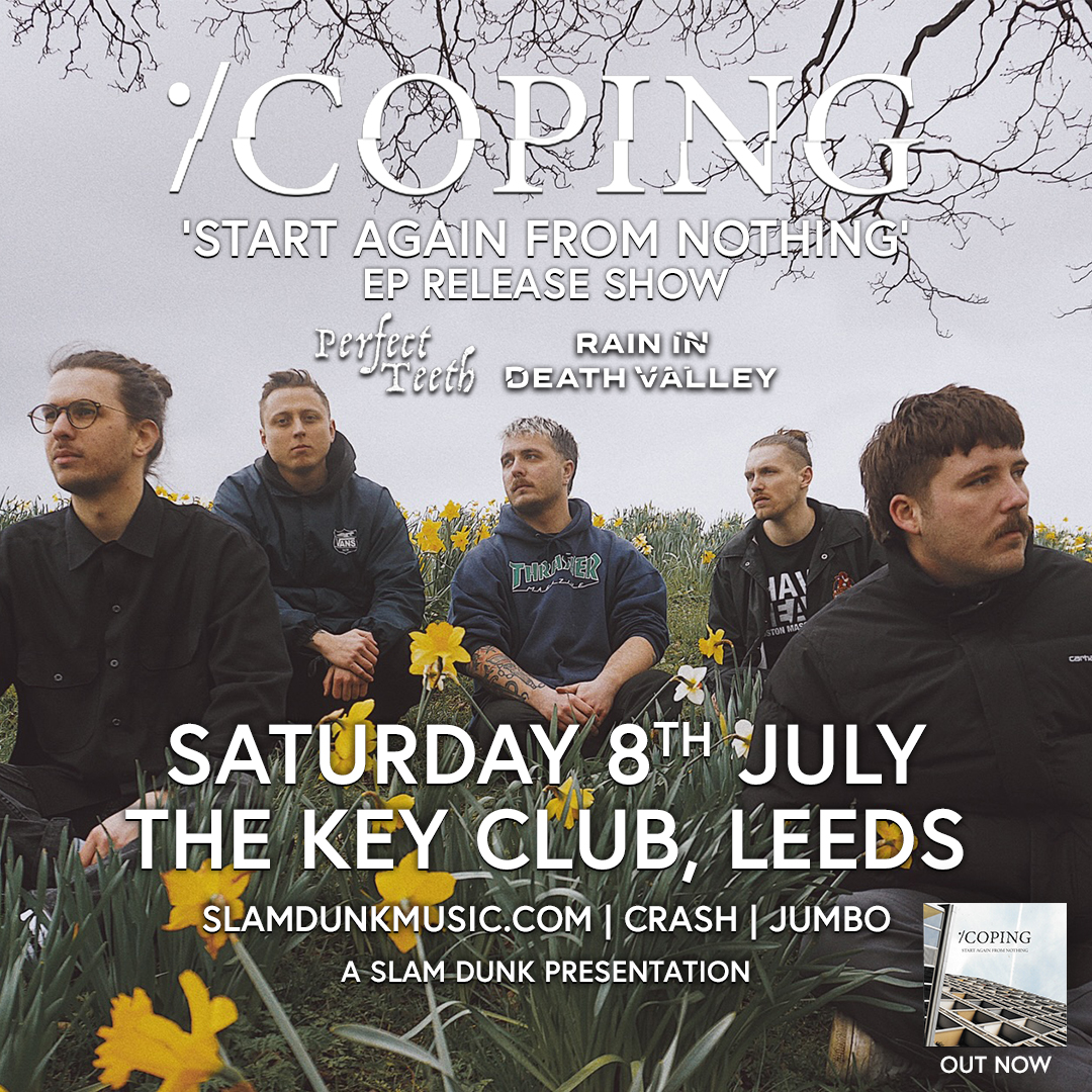 Support announcement! Hardcore punk band <a href="/ridvofficial/">Rain in Death Valley</a> join @perfectteethLS4 supporting <a href="/Copingband/">Coping</a> at their EP release show this Saturday 8th July at <a href="/thekeyclubleeds/">The Key Club</a> 🤘

Tickets available to book from slamdunkmusic.seetickets.com/event/coping/t…