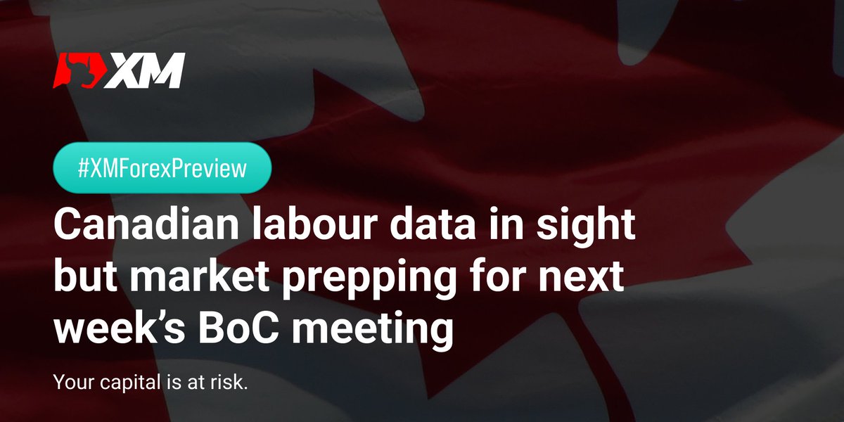 XM_COM's tweet photo. Key Canadian data in sight but the market is already prepping for next weekโs #BoC meeting. The #loonie might enjoy a boost as it remains under pressure against the #euro.
Read our preview ๐ https://t.co/PimXFTws2S
#XM #XMForexPreview https://t.co/YCobT3uYjT