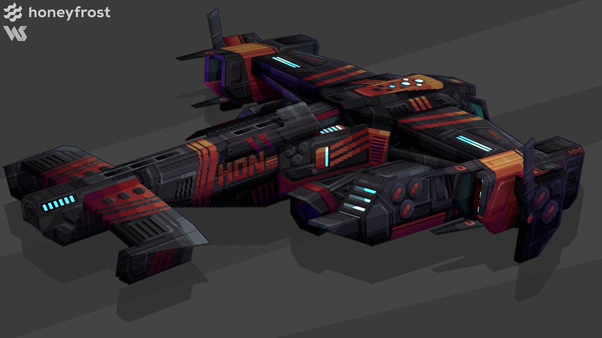 whisky14642781's tweet photo. Spaceship
made in @blockbench
made for @HoneyfrostMC

#lowpoly #blockbench #3D #Minecraft #IndieGameDev #3dart #pixelart https://t.co/TDwCtrmwpj
