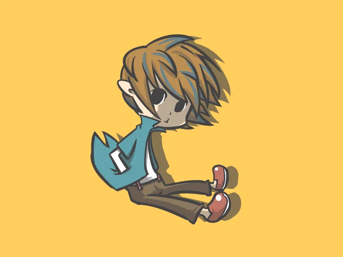 7/4 ひょいっと  #イラスト #一日一絵
