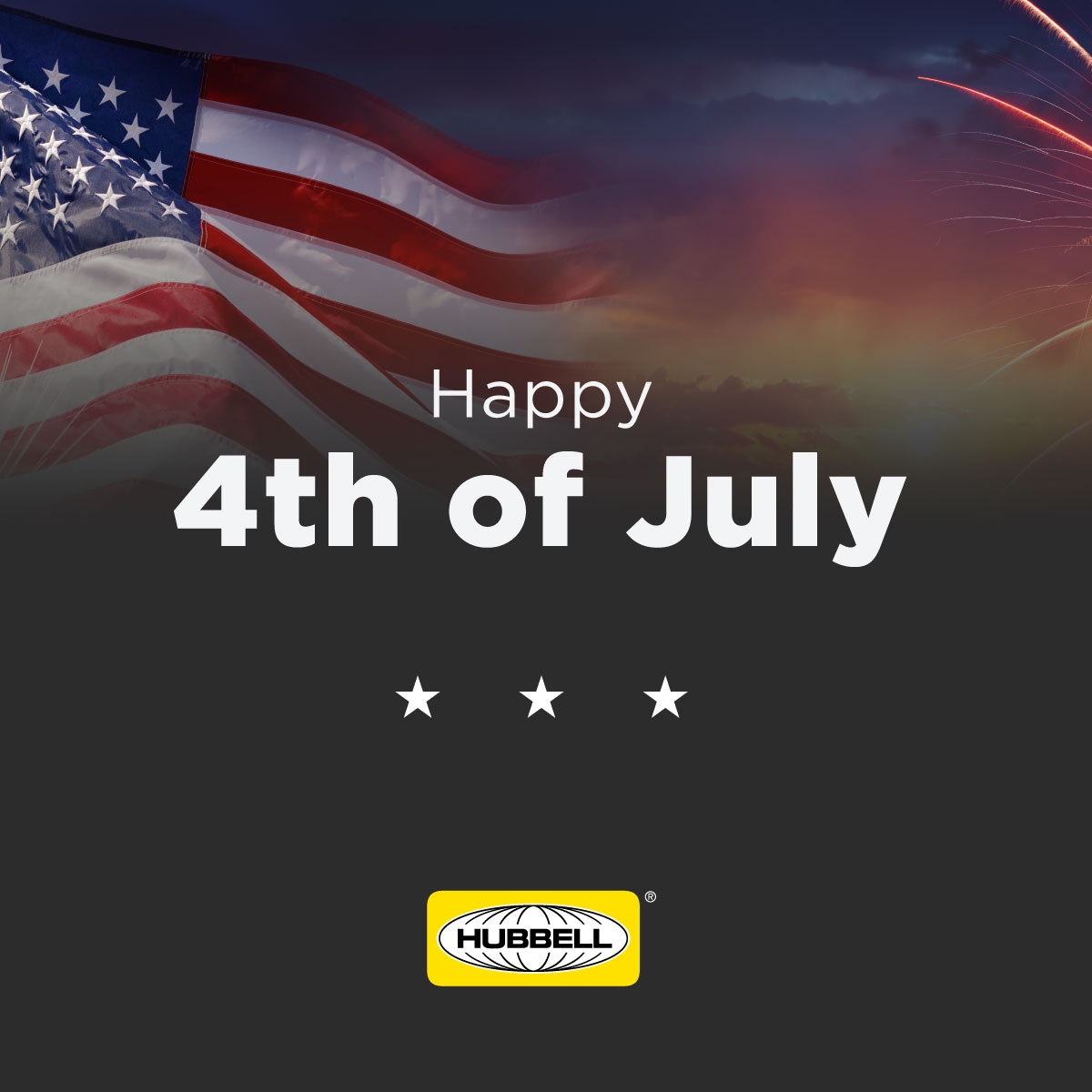 May your holiday be brimming with joy and love as you gather with cherished ones and family! Let us radiate joy and embrace togetherness in the spirit of the holiday. Happy Independence Day from our Hubbell family!

#fourthofjuly #independenceday