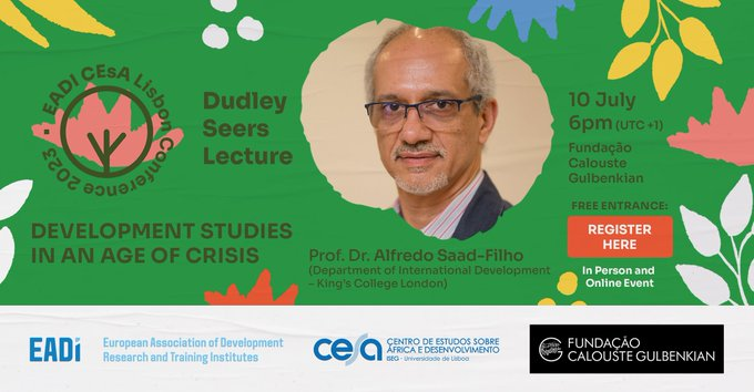 EADI's tweet photo. The countdown is running until our #NewDevRhythms conference in Lisbon!

If you can't join us there from 10 to 13 July, register for our public lectures to watch online!
https://t.co/IkY2hBuwDD https://t.co/HAI8MJyepk
