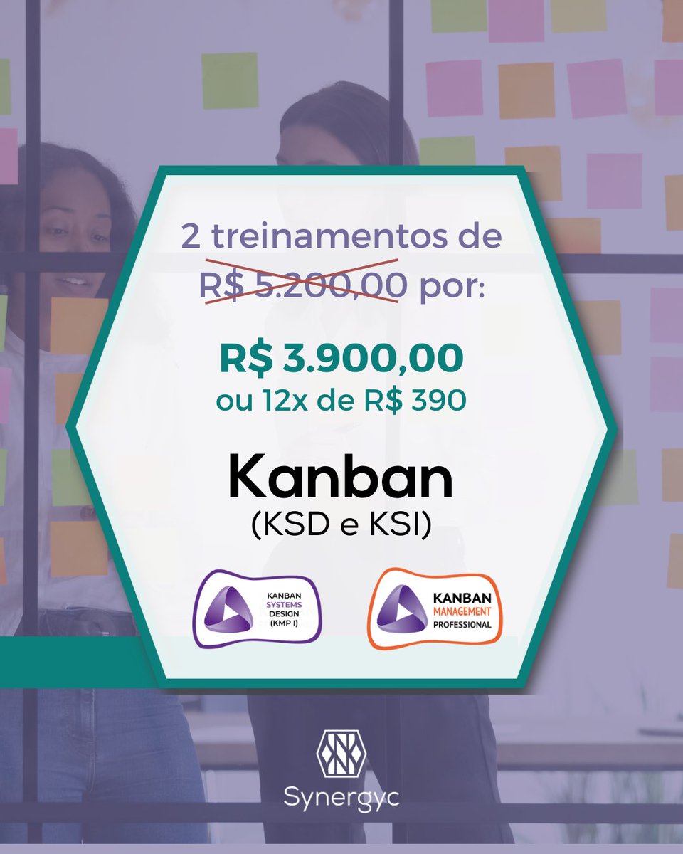 Synergyc_co's tweet photo. A próxima turma do treinamento Kanban System Design inicia no dia 10/07. Comprando o combo (KSD e KSI) você ganha 25% de desconto! Inscreva-se: https://t.co/8M1RGsdeO9
#synergyc #metodologiasageis #metodosageis #agile #kanban #fluxodetrabalho #ksd #ksi https://t.co/A8HgaVmVJd