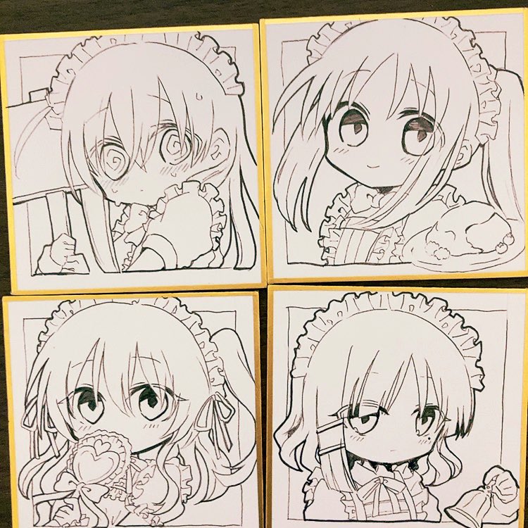色紙進捗
水色コピックが切れてるので買ってきたら塗ります… 
