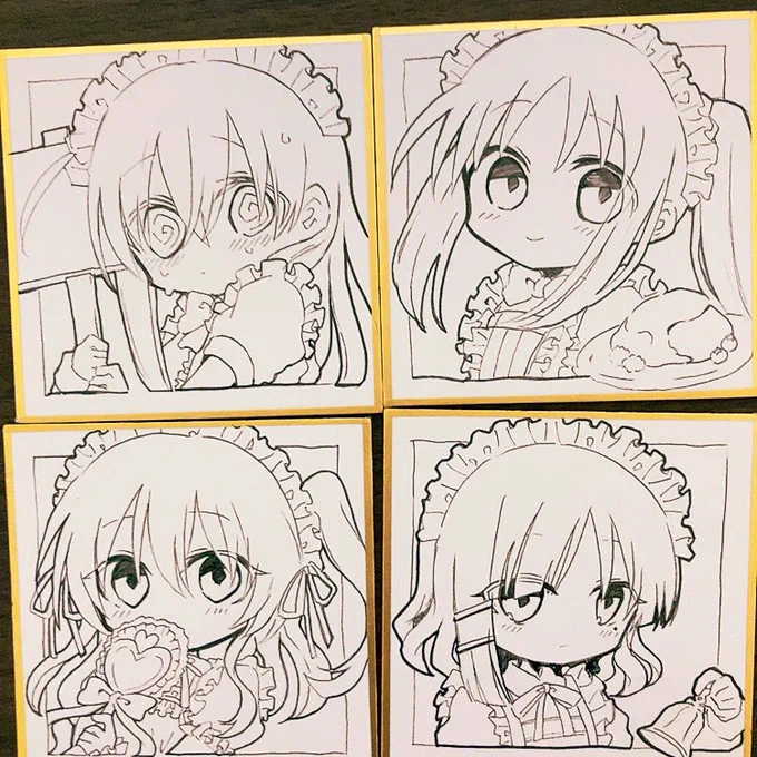 色紙進捗
水色コピックが切れてるので買ってきたら塗ります… 