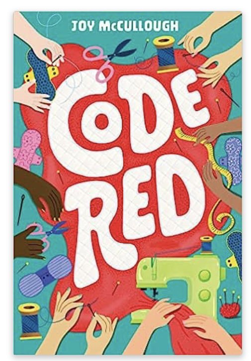 kbport714's tweet photo. #bookaday Code Red @JMCwrites Enjoyed this bk abt Eden and new friends trying to raise awareness for menstrual equity. #havingavoice #speakingout #friendship #sewing https://t.co/ZXDbSTmtnr