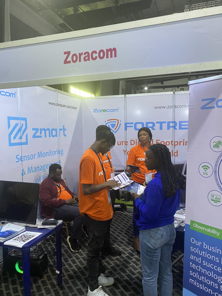 Zoracom_'s tweet photo. Meet us live at the IoT West Africa Exhibition happening at Landmark Events Center. 

#miro #zoracom #iotwestafrica #iot #fortrex #miro 
#cybersecurity #automation https://t.co/PBXKVbt6JP