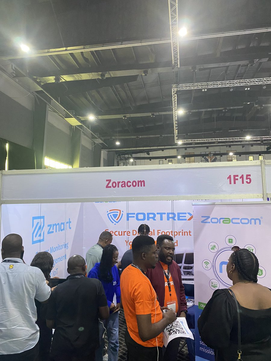 Zoracom_'s tweet photo. Meet us live at the IoT West Africa Exhibition happening at Landmark Events Center. 

#miro #zoracom #iotwestafrica #iot #fortrex #miro 
#cybersecurity #automation https://t.co/PBXKVbt6JP