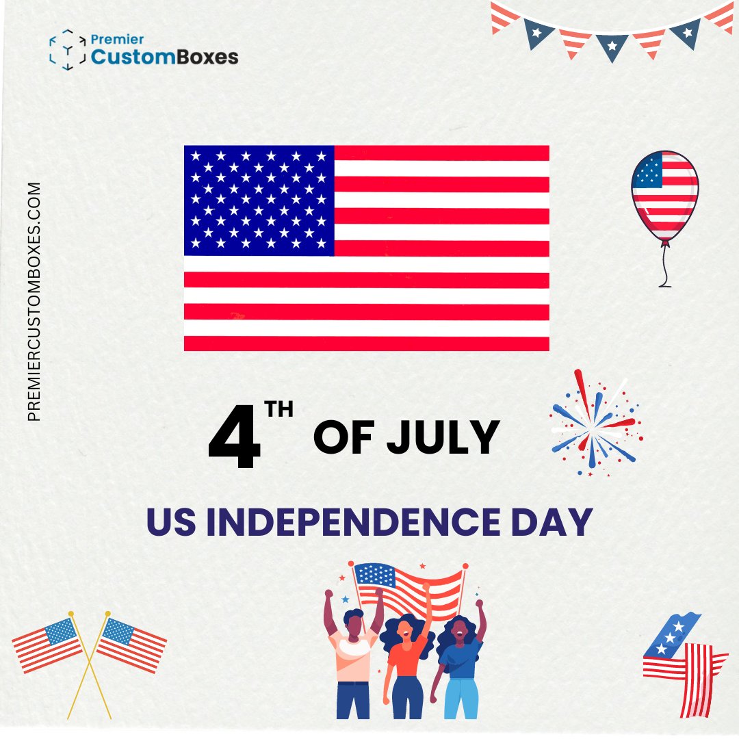 premierboxes's tweet photo. "Wishing you a packaging-filled Independence Day! May your celebrations be wrapped in joy and delivered with happiness. Happy 4th of July!"

On behalf of the entire team at Premier Custom Boxes, we wish you a joyous and memorable Independence Day.  🎊❤️ https://t.co/4VxHlQ3mpy