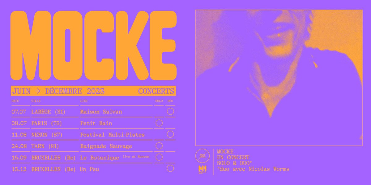 Mocke en concert ces prochains mois !

<a href="/MuraillesMusic/">Murailles Music</a>