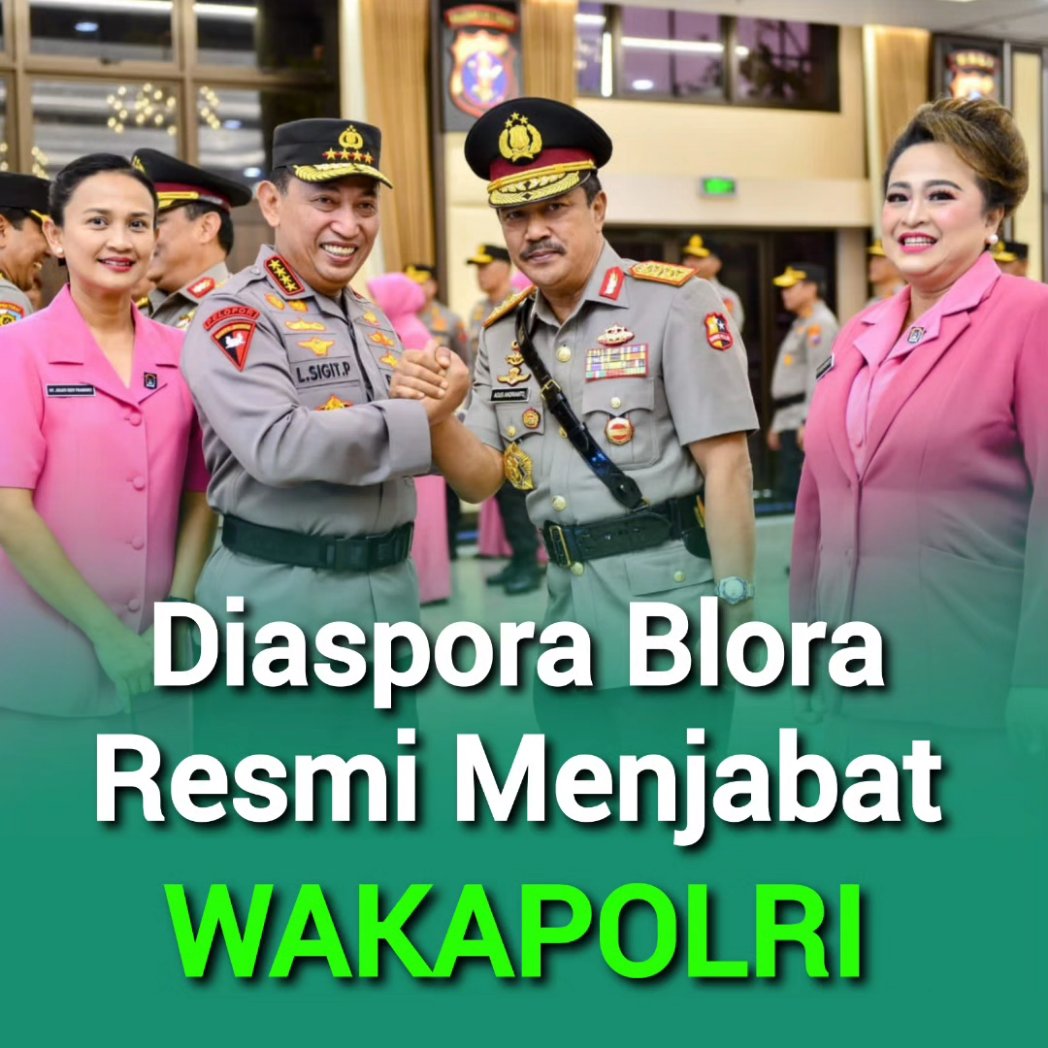 AriefRohman_838's tweet photo. Blora Bangga...!! 
Selamat untuk Komjen. Pol. Drs. @agusandrianto89 salah satu putra terbaik Blora yang kemarin resmi dilantik sebagai Wakapolri oleh Kapolri Jendral @ListyoSigitP Semoga amanah dan kedepan dapat meningkatkan prestasi Polri yang semakin Presisi. https://t.co/zLJtOP0KDm
