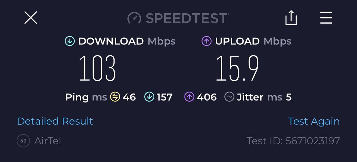 rajamurugan_SEO's tweet photo. As a user of Airtel,I'm excited to announce that I am now able to experience the incredible speed and performance of 5G connectivity.#Airtel has upgraded my existing connection to 5G, allowing me to enjoy faster download and upload speeds and a seamless browsing experience. #5g https://t.co/OQpLf5n55g