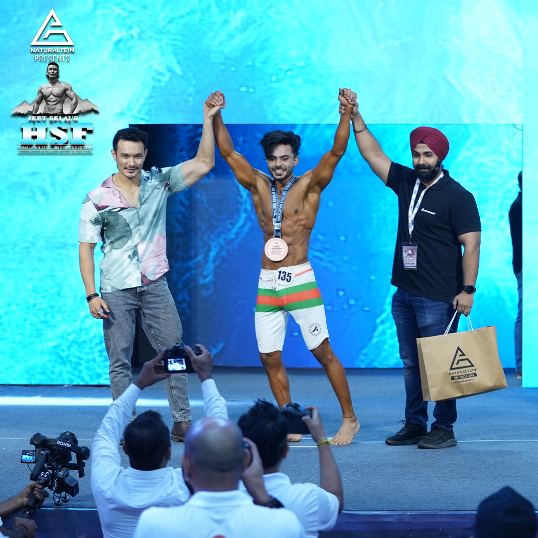 hsf_expo's tweet photo. The 2nd Runner Up of Class B Men's Physique, The Bronze Medalist #Manish Malik🥉

We congratulate for your achievement at @hsf_expo by  @JeetSelal   , Presented by  #NaturalteinIndia 

#hsf #hsfexpo2023 #hsfexpo #jeetselal #jeetselalaesthetics #expo #sports https://t.co/Chlm5VepYP