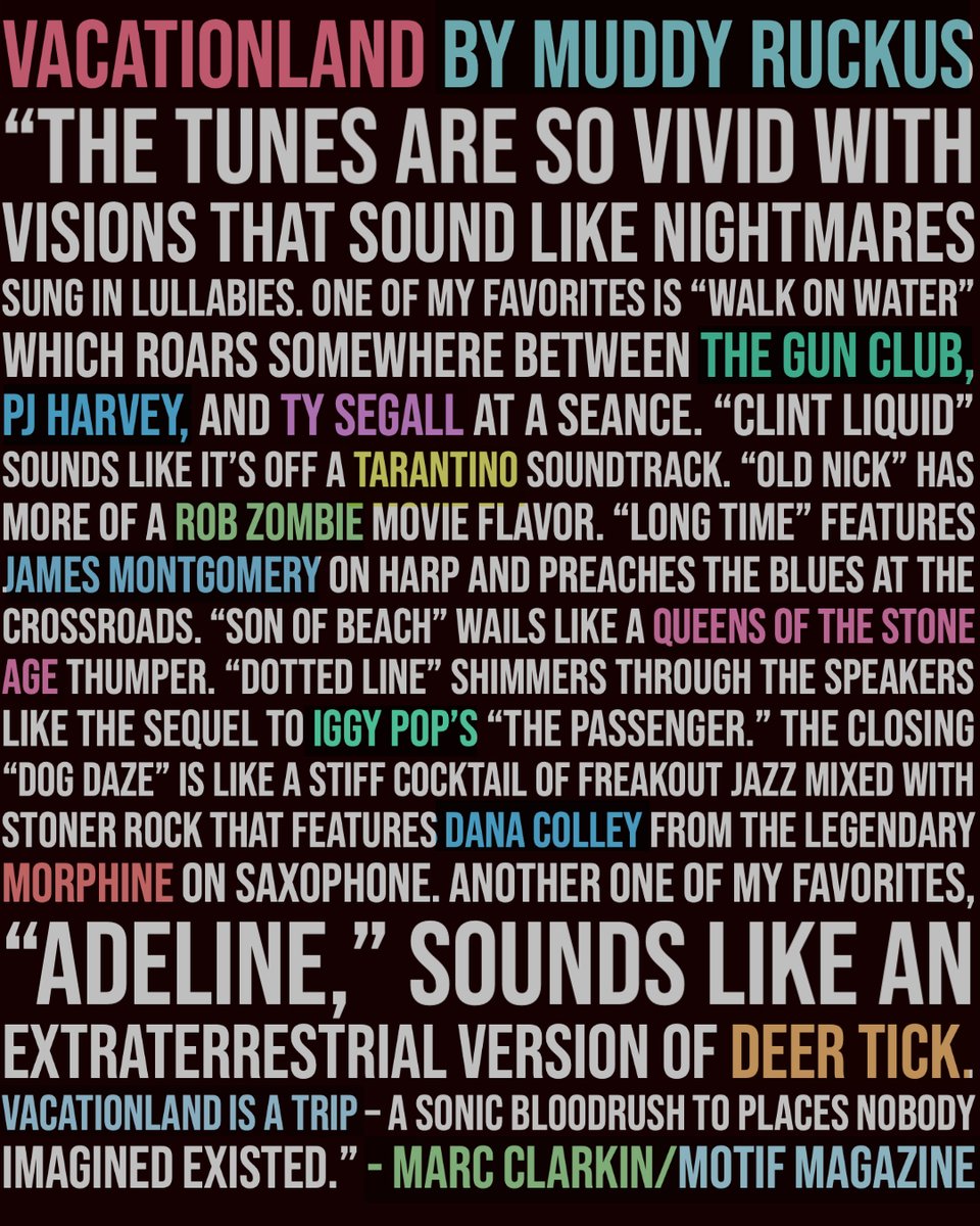 Vacationland :: The New Album by Muddy Ruckus.  Review from Motif Magazine 🔥💥🫦

#ListenToMusic #albumreview #motifmagazine #boston #rhodeisland #albumsarebetter