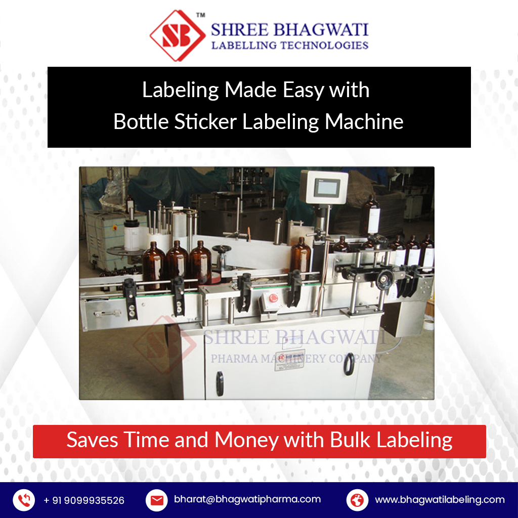 bhagwatilabel's tweet photo. An efficient solution for labeling your products quickly and accurately by the #BottleStickerLabelingMachine! With the ability to handle bulk labeling, it saves you both time and money.

visit us at - https://t.co/xEIK0pbkSJ

#bhagwatilabelling #labelingmachine https://t.co/Q4QzVvGnsr