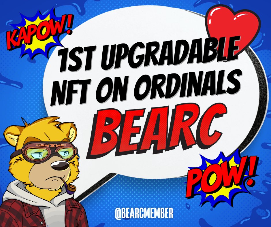 BeaRCmember's tweet photo. Hey @BeaRCmember followers! 🐻👋 

Are you ready to upgrade your NFT? Because BeaRC is here to change the game! 🤩 With its unique gameplay mechanism and roadmap, it's the game changer of the NFT world! 🦇💥 

 🐾 Join our community: https://t.co/HvqagWcQKX. https://t.co/zXSDpIgt4O