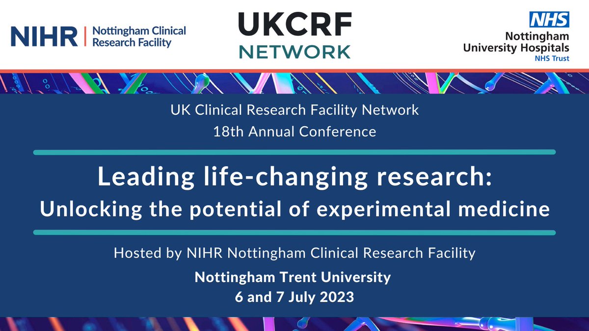 We are looking forward to #CRFConf23 in Nottingham this week!

We hope to see you there! 👋

View the full programme on our website 👇ukcrfnetwork.co.uk/events/annual-…