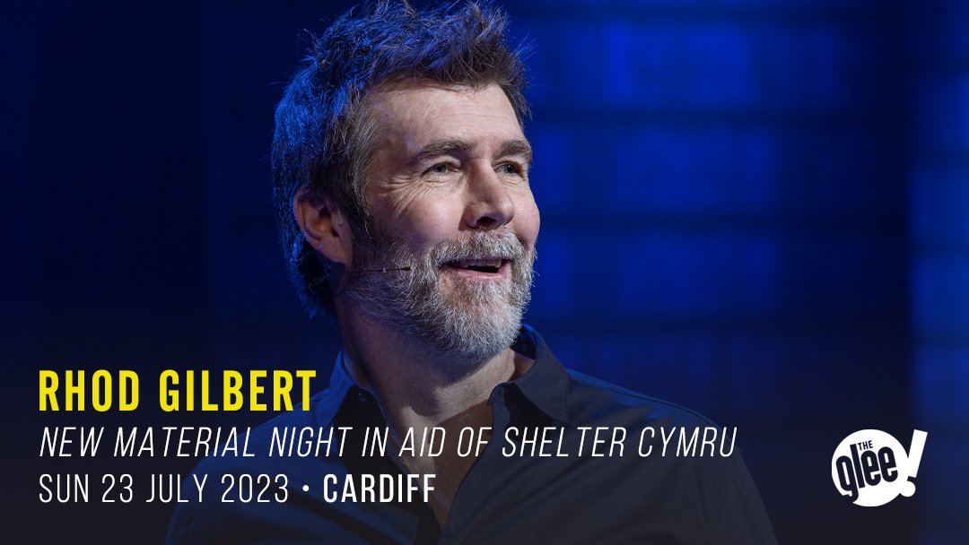 1/2 We're SO happy to welcome Rhod Gilbert back on stage this month with some new material. Join Rhod as he hosts a night of brilliant stand-up at <a href="/GleeClubCardiff/">The Glee Club Cardiff</a> featuring stars of the comedy circuit #StandUpForShelterCymru