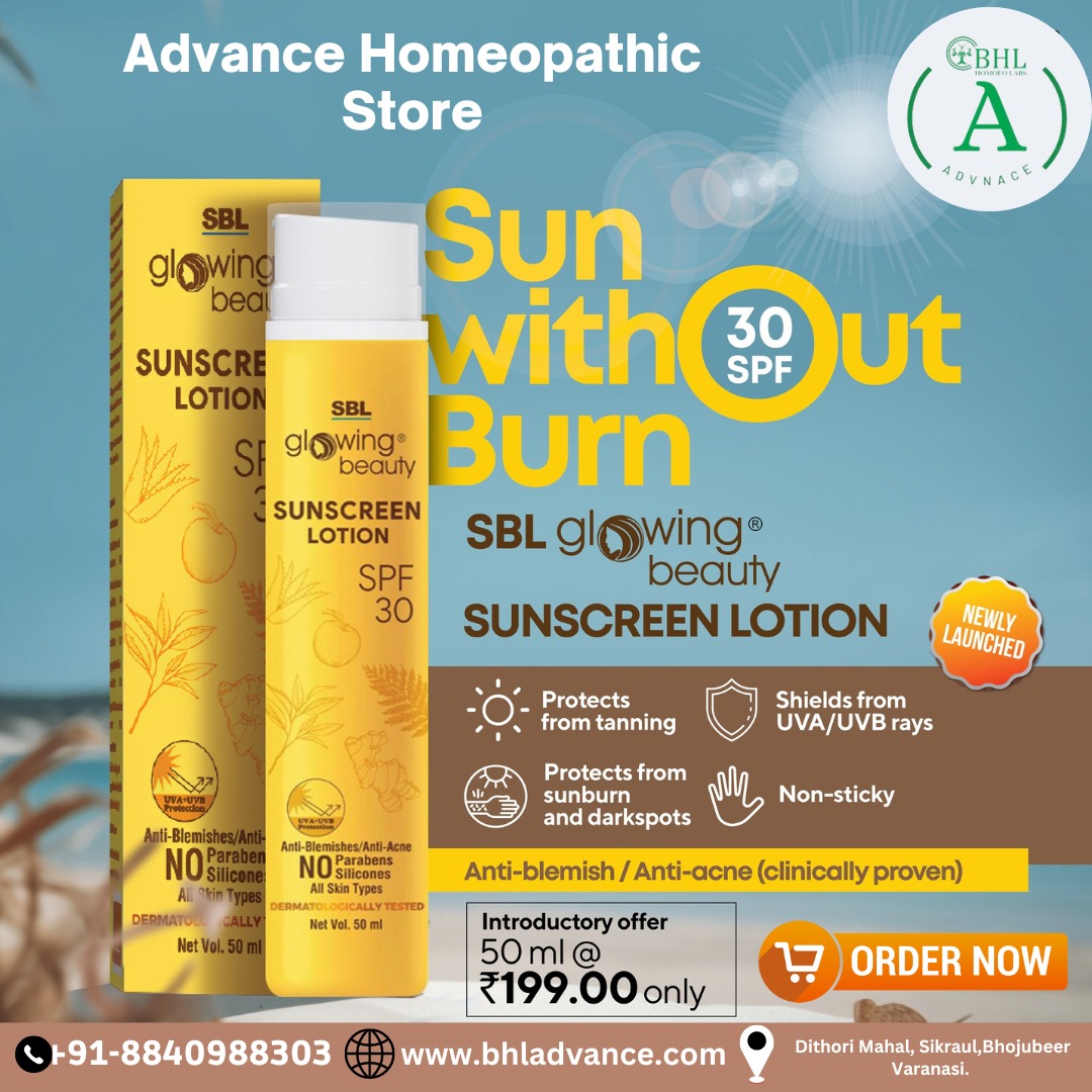 bhladvance's tweet photo. Introducing our brand new product SBL GLOWING BEAUTY SUNSCREEN - 50ml to protect your skin from the sun. Our advanced formula shields your skin from harmful UVA and UVB rays, keeping you safe and glowing under the sun.
:
:
ADVANCE HOMOEOPATHIC STORE.. https://t.co/9qrjrcWZtL