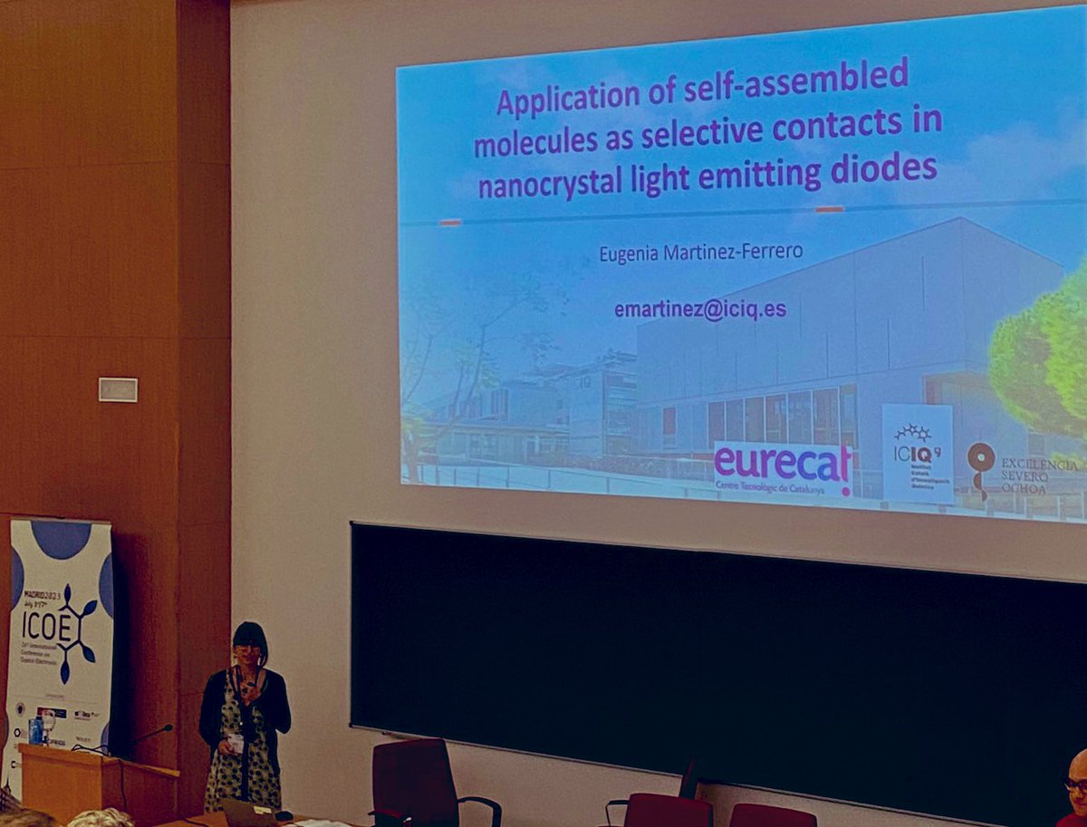 EugeMaFe's tweet photo. In the ICOE23 we have talked about the application of SAMs as Hole or as Electron transport materials in light emitting diodes ๐ก@palomaresgroup @ICIQchem @Eurecat_news https://t.co/qwKlSFJgIG