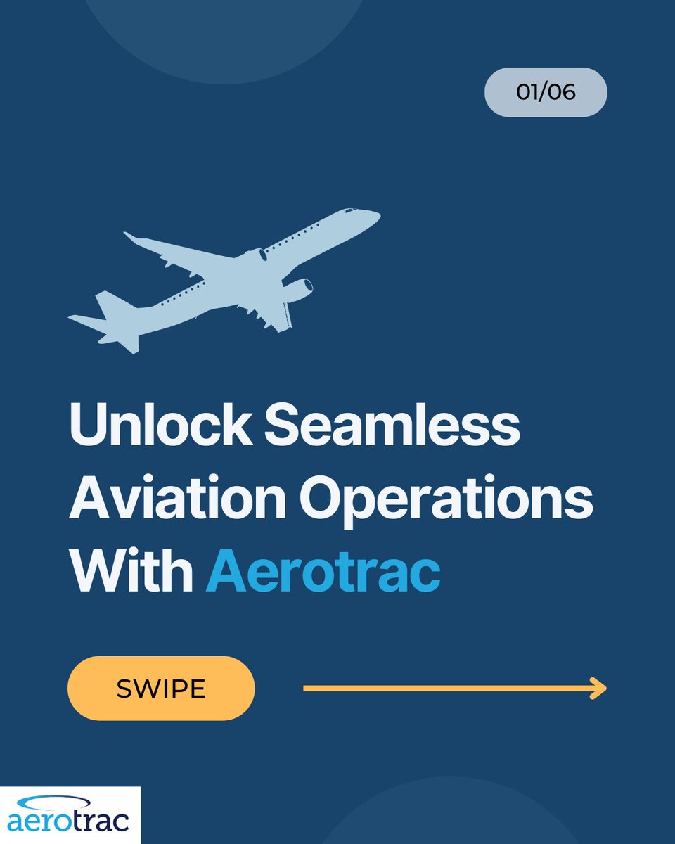 tracware's tweet photo. βοΈ Experience seamless #aviation operations with Aerotrac. Streamline inventory, optimize maintenance, and make #data-driven decisions for ultimate efficiency.
Visit https://t.co/WlW7AzvS7m to learn more!
#tracware #SaaS #startups #luxury https://t.co/vkNjJIOj7n