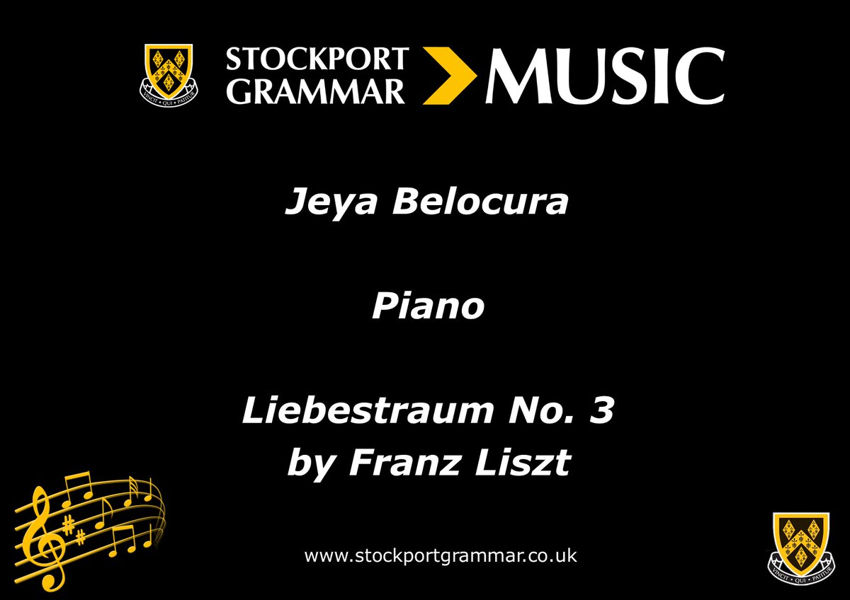 stockportgs's tweet photo. At the 2023 Music Festival, Lower Sixth student Jeya Belocura won the Sixth Form Instrumental Solo category with this wonderful performance of Franz #Liszt’s 'Liebestraum No. 3’ on the #piano.
Watch the full video at https://t.co/XOgWBptUKd.
#SGSInspires #SGSMusic #MusicAtSGS https://t.co/GBO0y08YuA
