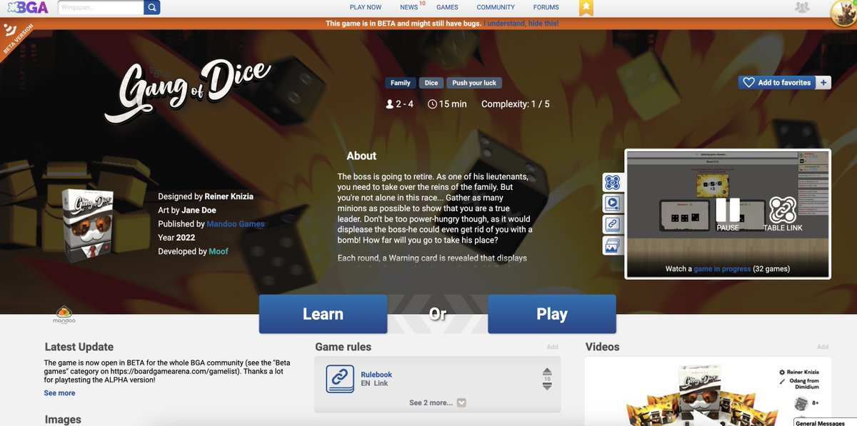 iMandooGames's tweet photo. If you didn't have chance to get Gang of Dice, you can try it on BGA!
https://t.co/Nyq06E0xWC
#mandoogames #GangofDice #ReinerKnizia #odang #bgg #partygame #dicegame #tabletop #BGA #boardgamearena https://t.co/shBiaFdxUZ