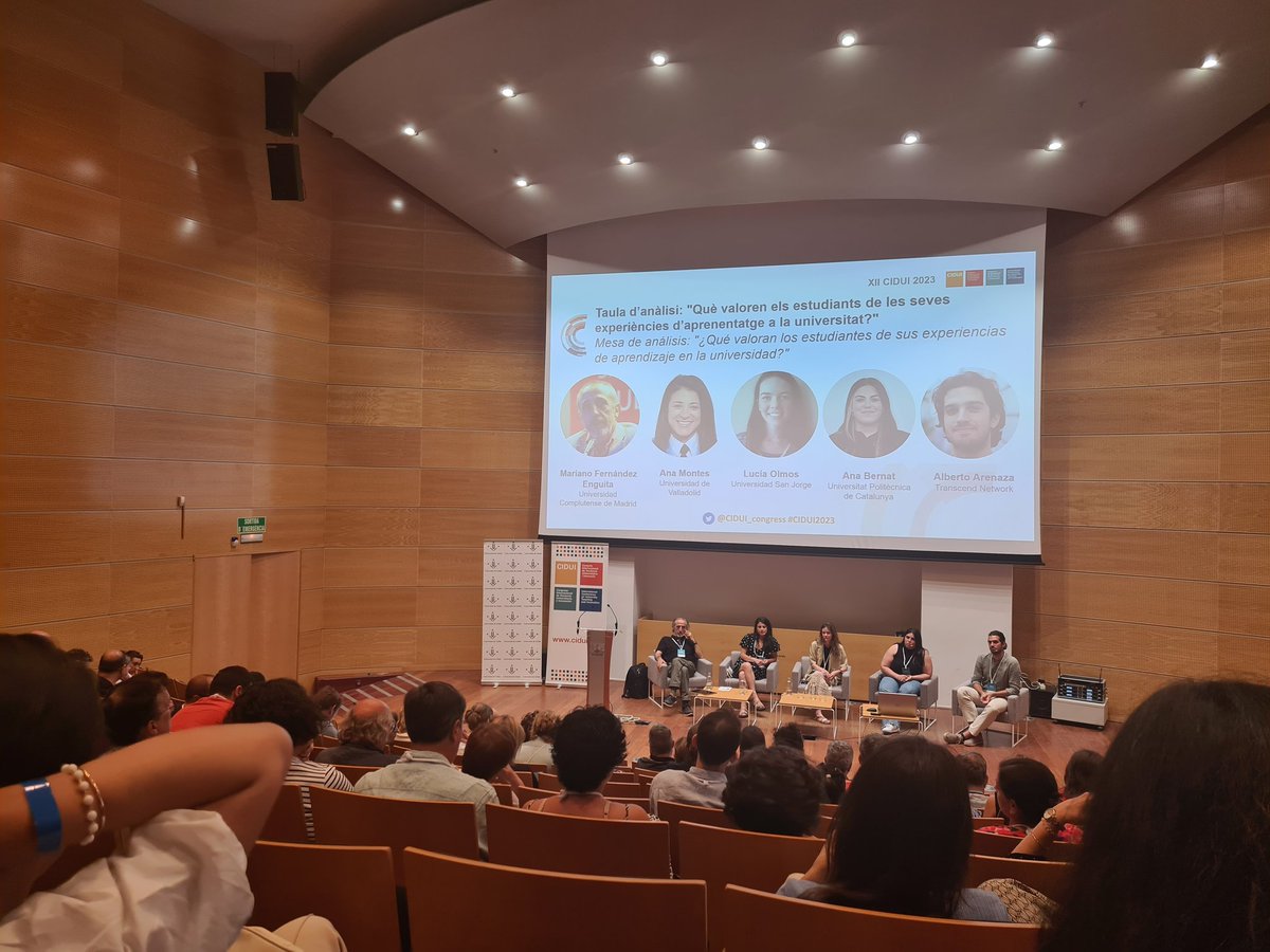 At <a href="/CIDUI_congress/">CIDUI</a> #CIDUI2023 listening to university students, what do they value about their learning experiences? ... "ser escuchados", they say...