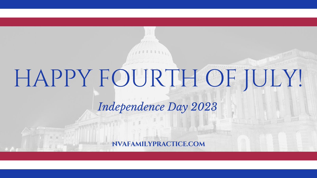 Wishing you a joyful and safe #4thofjuly from <a href="/NVFPractice/">Northern Virginia Family Practice</a>! #NVFP #conciergemedicine