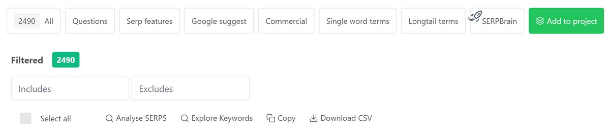 serpbrain's tweet photo. 2490 terms from 1 seed term. Does your keyword tool provide such in depth keyword research?
#keywords #seo #AffiliateMarketing https://t.co/9L0veAuKUz