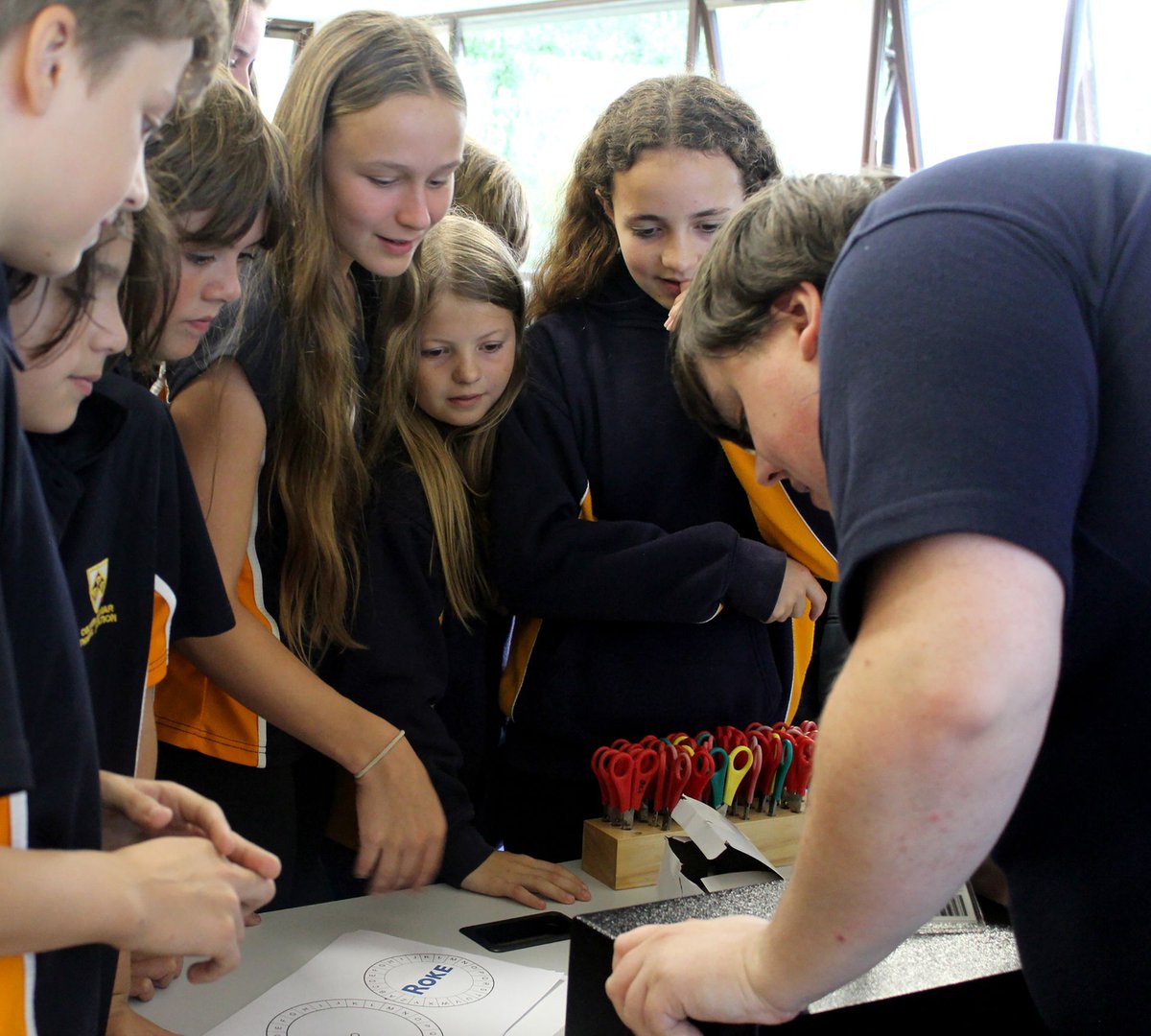 ColytonGrammar's tweet image. Today, staff members from cyber innovation company Roke visited CGS to offer an introduction to cyber technology to Year 7 students where they learnt about encryption and AI through a series of fun and interesting games. @RokeManor #cgs #rokemanorresearch #cybertechnology