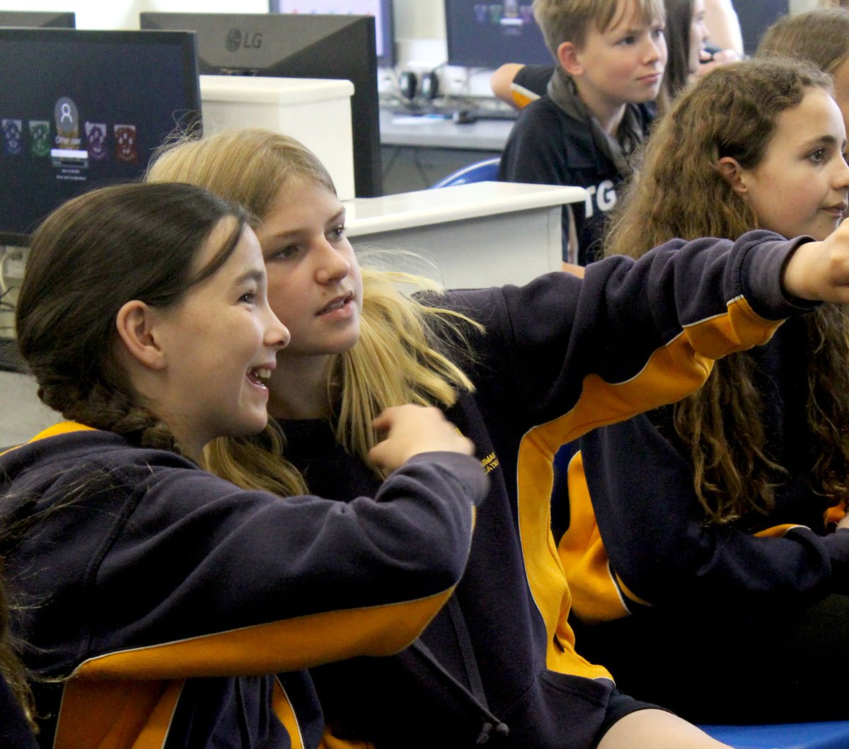 ColytonGrammar's tweet image. Today, staff members from cyber innovation company Roke visited CGS to offer an introduction to cyber technology to Year 7 students where they learnt about encryption and AI through a series of fun and interesting games. @RokeManor #cgs #rokemanorresearch #cybertechnology