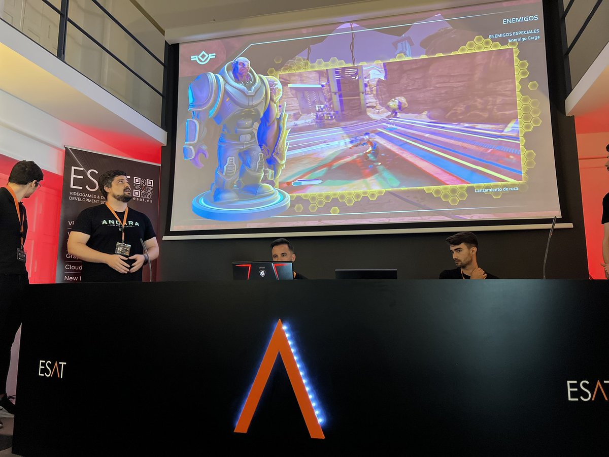 Presentado los  proyectos finales de #videojuegos  
Turno de: ANDARA

<a href="/AndaraGame/">ANDARA</a>
Andara - Rise for Rebellion
Género del proyecto: TPS

Powered by <a href="/ESAT_Valencia/">ESAT</a>

<a href="/InvictaTNQ/">Invicta: The Next Queen 👑</a> <a href="/BornToRiseGame/">Born to Rise</a>  <a href="/CEV_CV/">CEV</a>