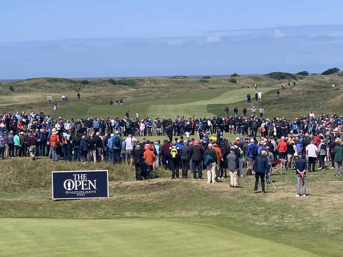 GavinAbsonGolf's tweet photo. Huge crowds who have been following the group of @matthew_jordan7 @TheSergioGarcia and @DonaldsonJamie have been treated to some fantastic golf this morning.

Fantastic buzz @WestLancsGC for @RandA @TheOpen Final Qualifying.

Live scores ⬇️ 

https://t.co/1NRij7ieQW https://t.co/iHlKdqPJZh