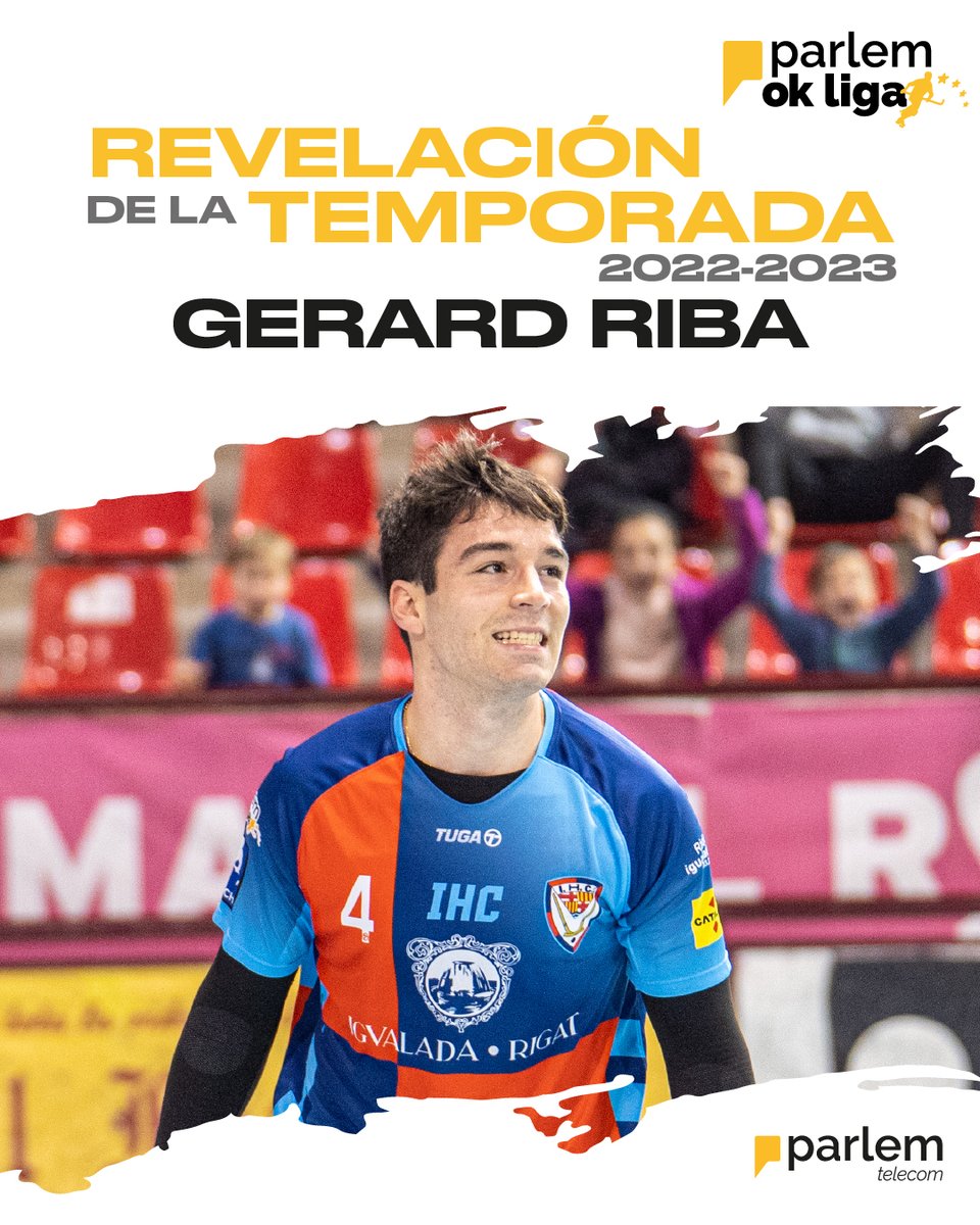 🆕 <a href="/GerardRiba1/">Gerard Riba</a> elegido como 𝑱𝙪𝒈𝙖𝒅𝙤𝒓 𝙍𝒆𝙫𝒆𝙡𝒂𝙘𝒊𝙤́𝒏 de la <a href="/okliga_oficial/">OK Liga</a> 22/23 🔥 ¡Enhorabuena, Gerard! 

👉 El jugador del <a href="/IgualadaHC/">Igualada Hoquei Club</a> ha marcado 20 goles en 24 partidos esta temporada.

#ParlemOKLiga