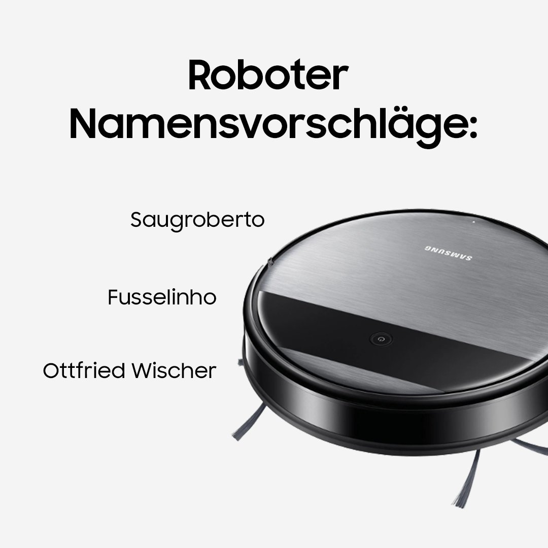 SamsungDE's tweet image. Wie heißt eurer? #SaugundWischRoboter #Smartcontrol