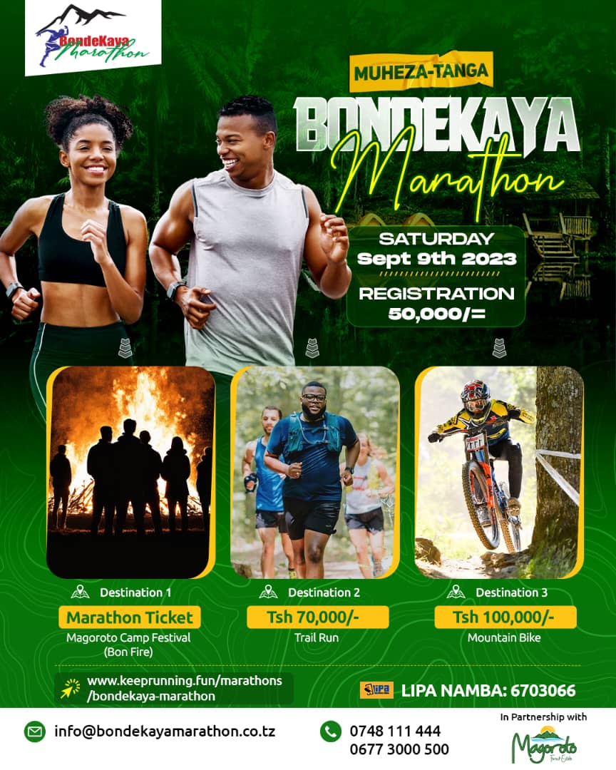 keeprunning_fun's tweet image. Ready to lace up and conquer the distance? 🏃‍♀️🏃‍♂️ Register with Bondekaya Marathon and let the journey begin!🌟

Now you don't want to miss this opportunity to visit Magoroto Camps. Register with us at keeprunning.fun
 #MarathonRegistration #RunForfun #ChallengeYourself"