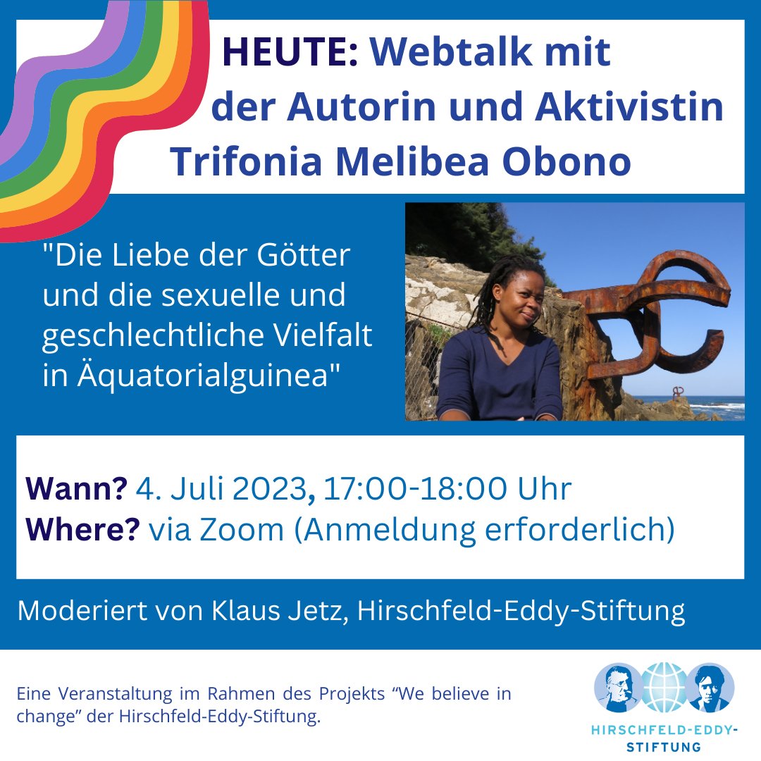Heute um 17 Uhr: Webtalk mit der Autorin und Aktivistin Trifonia Melibea Obono (Sp./Dt.). Registrieren Sie sich hier: pretix.eu/lindmanns/aequ…