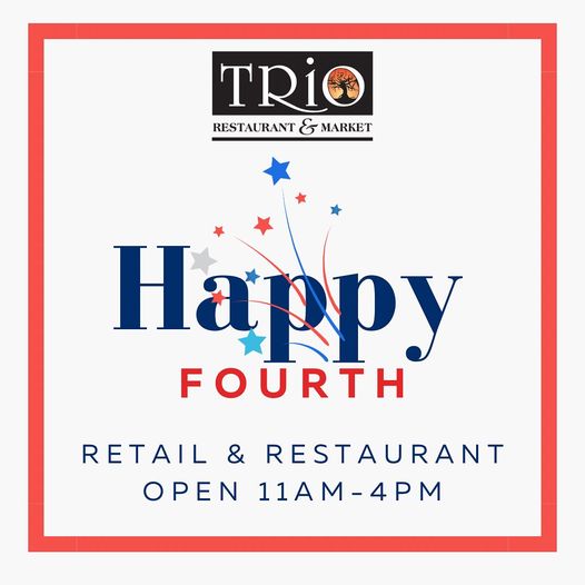 ObxTrio's tweet photo. Happy #4thofjuly from @obxtrio! Join us for lunch today from 11am-4pm, or grab your favorite items from retail. We will resume normal business hours tomorrow 7/5.  . . . . #obxrestaurant #obxmarket #outerbanks #kittyhawknc

https://t.co/GfhhiDL7L2 https://t.co/gmpwrRRBym