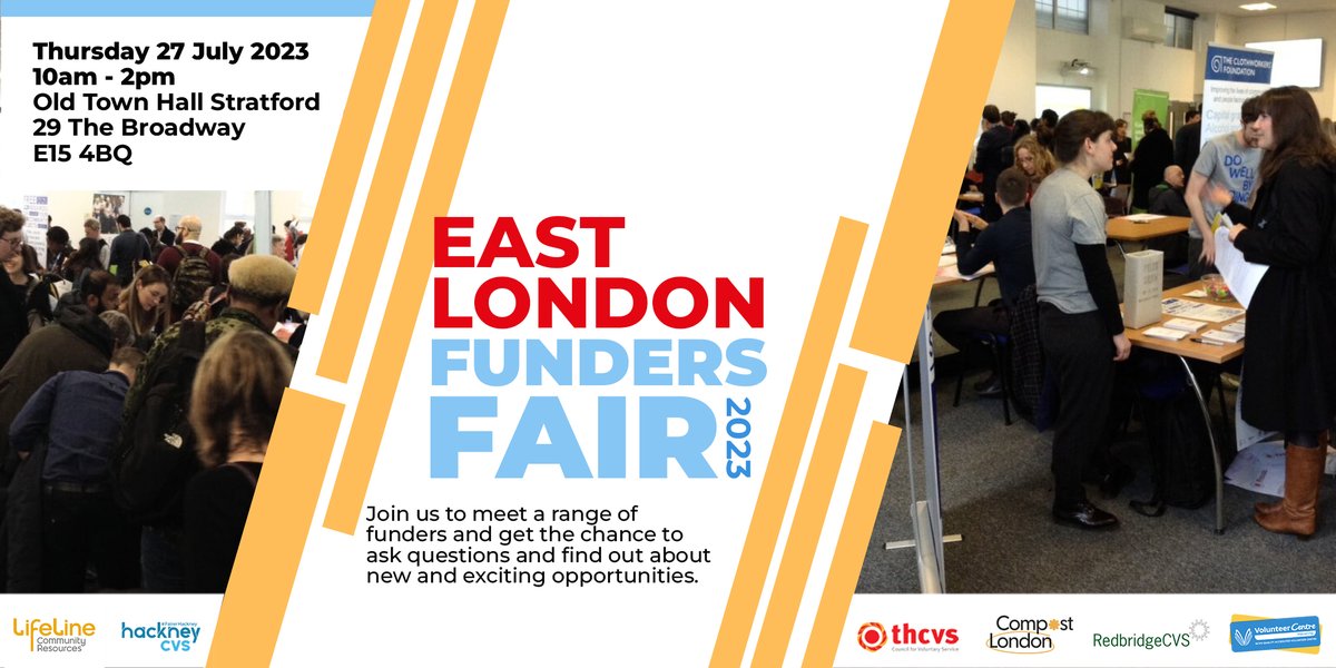 Tower Hamlets CVS (@towerhamletscvs) on Twitter photo Calling all VCSE and groups of Tower Hamlets to meet the funders at the #EastLondonFundersFair on Thursday 27 July!
See the latest THCVS bulletin to find out more โ ow.ly/ol7i50P38XX
<a href="/hackneycvs/">Hackney CVS</a> @CompostLondon <a href="/havering_vc/">Havering VC</a> @RedbridgeCVS <a href="/lcpuk/">LifeLine Projects</a> Calling all VCSE and groups of Tower Hamlets to meet the funders at the #EastLondonFundersFair on Thursday 27 July!
See the latest THCVS bulletin to find out more โ ow.ly/ol7i50P38XX
<a href="/hackneycvs/">Hackney CVS</a> @CompostLondon <a href="/havering_vc/">Havering VC</a> @RedbridgeCVS <a href="/lcpuk/">LifeLine Projects</a>